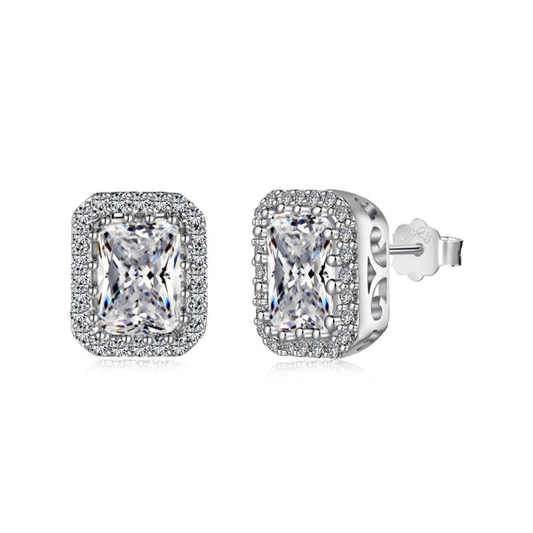 ˇFashion StreetˇLuxurious Dainty Emerald Cut Daily Earrings