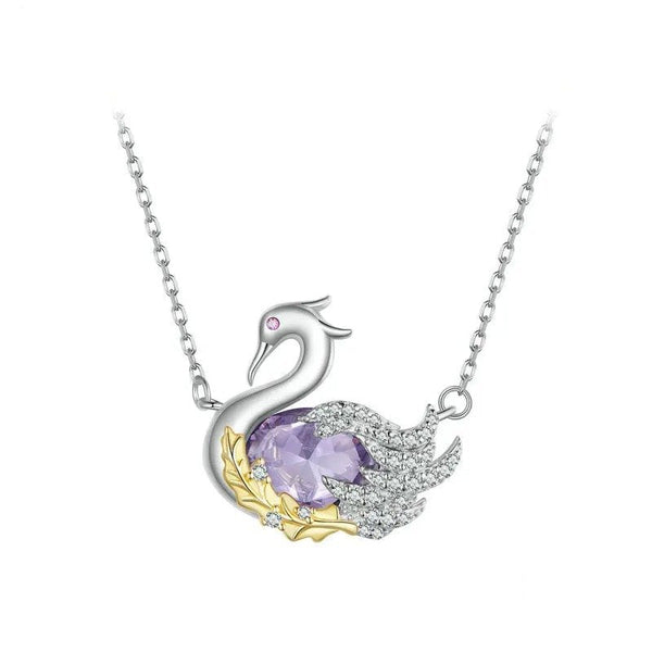ˇFashion StreetˇCute Swan Pendant Necklace for Women