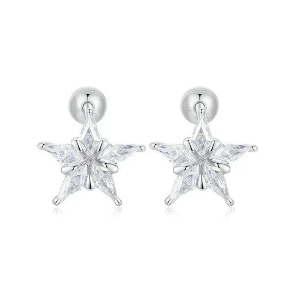 ˇFashion StreetˇPlatinum Plated Cubic Zirconia Earrings